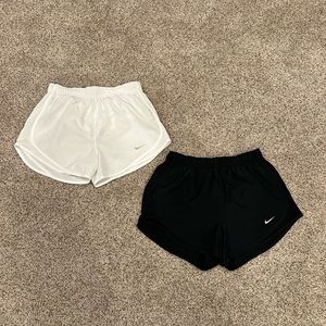 Women's Nike White & Grey Dri-FIT Tempo
Running Shorts